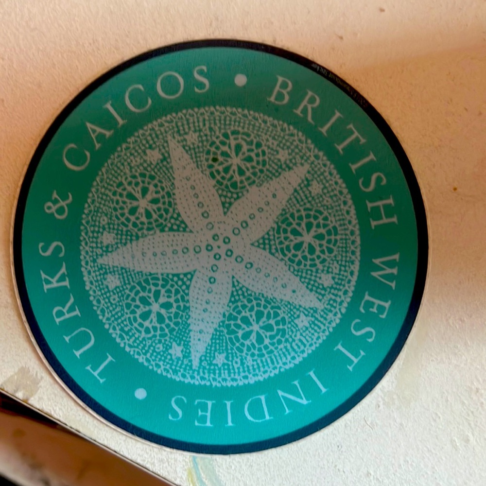RARE Turks & Caicos STICKER!